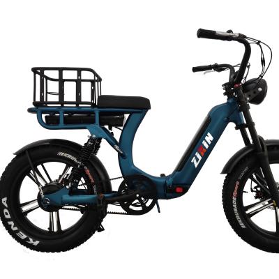 China Big Motor 1000w Aluminum Alloy Snow Folding Electric Bicycle With LED Front Light for sale