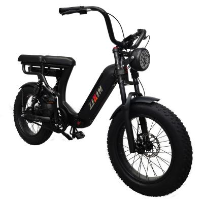 China Aluminum alloy folding bicicleta electrica snow ebike with big front LED light 1000w motor for sale