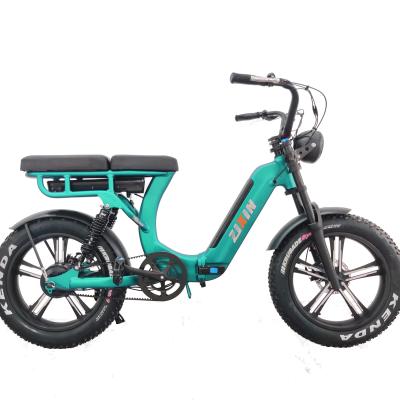 China Aluminum alloy foldable ebike electric snowfall bike with big front LED light 1000w motor for sale