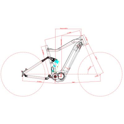 China Suitable Electric Bike Aluminum Alloy Frame 6061 For Electric Bicycle OEM Manufacturer 27.5 inch for sale