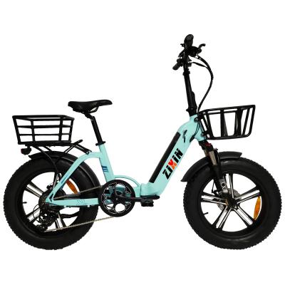 China Aluminum Alloy 48V 500W Rear Motor Aluminum Alloy 48V 500W City Urban Electric Ebike Foldable Electric Bike E-Bike for sale