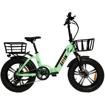 China Aluminum alloy bicycle aluminum alloy frame city ebike basket 48V 500W rear motor e-bike for sale