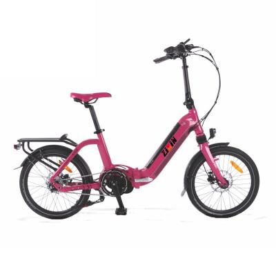 China 36V10.4Ah Aluminum Alloy Battery 36V 250W Rear Motor Foldable Urban Electric Bicycle City Ebike for sale