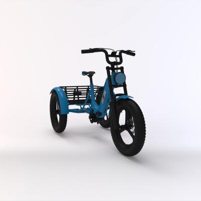 China Aluminum alloy 250W/500W/750W fat tire 3 wheel front wheel hub motor optional cargo ebike/electric tricycle mid motor for sale