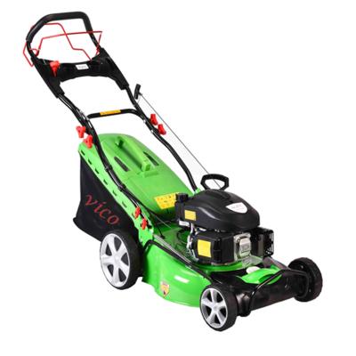 China Aluminum Chasis Gasoline Hand Push / Control Self Propelled Lawn Mower And Lawn Mower For Garden for sale