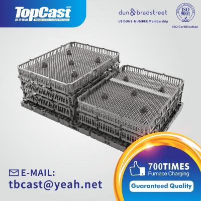 China Heat Treatment Furnace China Customized OEM Tongbu011 SCH13 Sand Casting Heat Treatment Basket For Furnace for sale