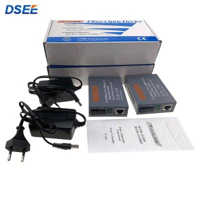 China Ftth Ethernet Converter 2 Port 4 Port RJ45 Converter HTB3100 10/100m 25KM Fiber Media Converter for sale