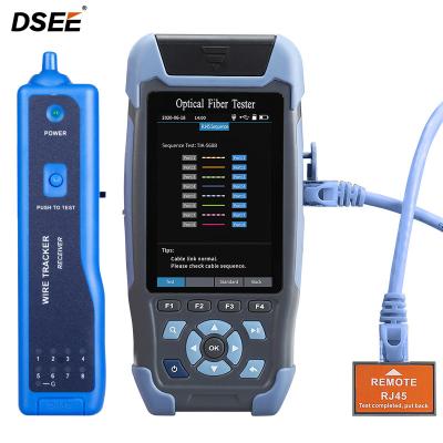 China FTTH 1310/1550nm Mini Test Smart Single Mode With Fibra NK3200D Optical Power Meter Multifunctional OTDR 24/22db 60km Handled OTDR for sale