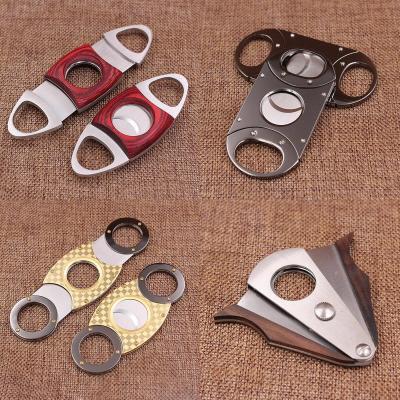 China Durable Hot Sale Cigar Accessories Wholesale High Quality Cigar Scissors Stainless Steel Cutter Cigar Utensil for sale