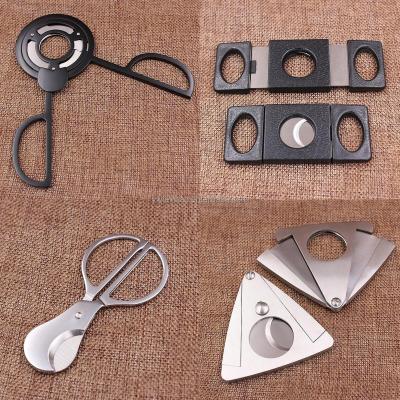 China Wholesale Hot Wholesale Durable High Quality Stainless Steel Double Blade Amazon Cigar Cutter Oval Knife for sale