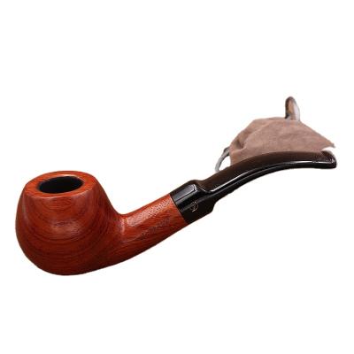 China Wholesale custom high quality wood logo stem mix colors minimalist pipa decoration 163mm weed pipes smoking accessories tobacco pipes for sale