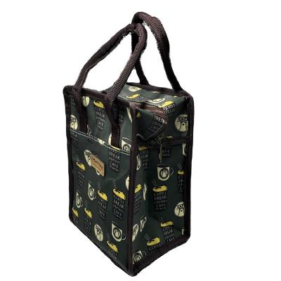 China Custom Copy Biodegradable Matt Black Color Waterproof High Quality Tote Gift Bag With Rope Handle for sale