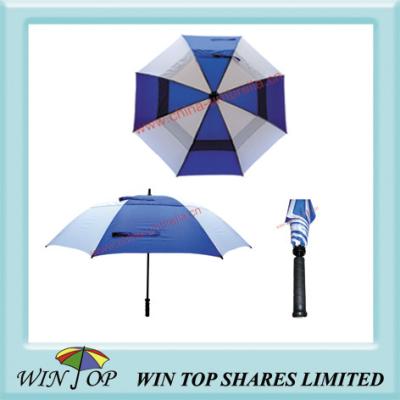 China Double Canopy Super Strong Golf Umbrella for sale