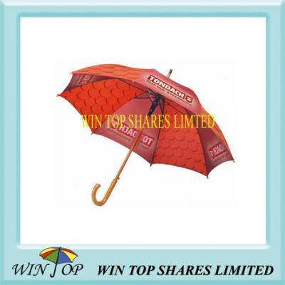 China Custom Made Auto Straight China Wooden Umbrella for sale