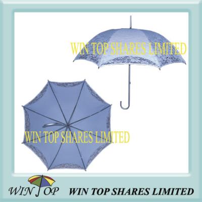 China Ladies Aluminum Sun Parasol with Double Canopy for sale