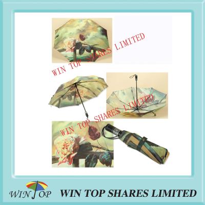 China Auto Open and Close Flower Umbrella for sale