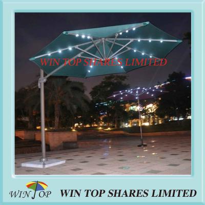 China 3.0m Solar Light Garden Umbrella for Outdoor and Patio for sale