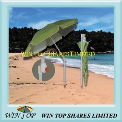 China Special Plastic Tilt Beach Umbrella for Outdoor for sale