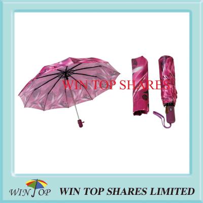 China Super Fine Satin Full Automatic Safe Umbrella for sale