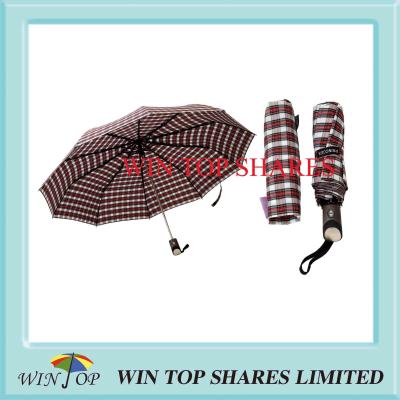 China Scotland Check Fashion and Vogue Auto Umbrella for sale