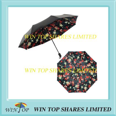 China Hot sale UV proof black adhesive flower umbrella distributor for sale