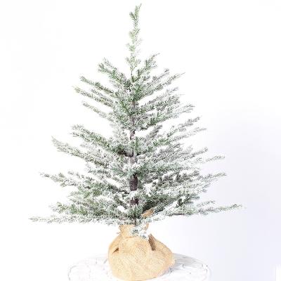 China Amazone Christamas Decoration FLYING Small FULL PE Christmas Snow Christmas Tree Decoration 45CM for sale