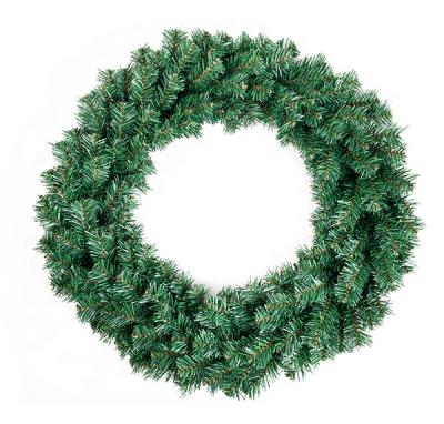 China 50CM PVC Christmas Garland Green PVC Christmas Decoration for sale