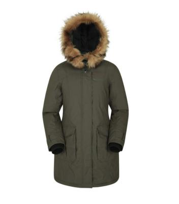 China Waterproof 2021 Winter Fashion Women Parka Ladies Coats Warm Coats Jacket Fur Collar With Hood for sale