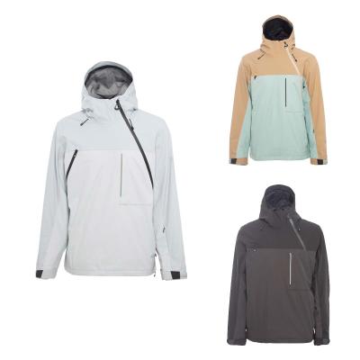 China 2021 Winter Best Selling Waterproof Outdoor Pullover Jacket White Skiing For Men With Logo for sale