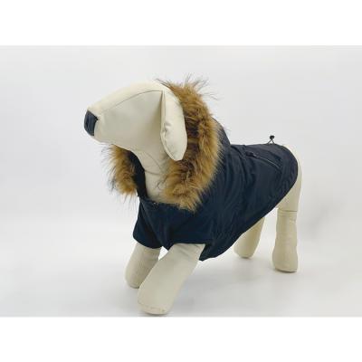 China 2021 Small Large Dog Viable Designer Custom Winter Warm Fur Coat Flee Striped for sale