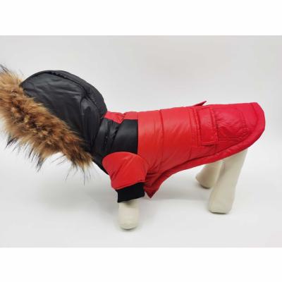 China Dog Clothes Style Winter Waterproof Reversible Dog Coat Viable Cold Weather Warm Dog Jacket for sale