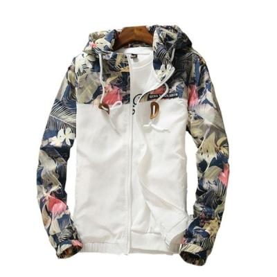 China Breathable Floral Bomber Jacket Hip Hop Men Slim Fit Mens Bomber Jacket Coat Pilot Flower Hooded Jackets for sale