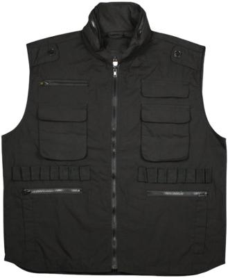 China Breathable Black Military Security Police Ranger Tactical Vest With Hood for sale