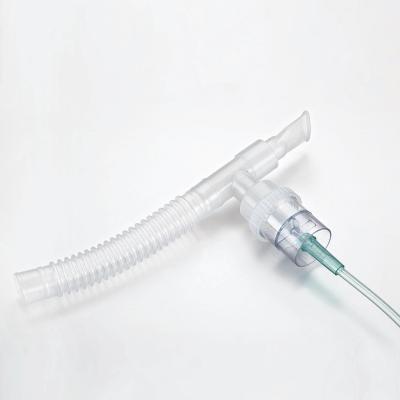 China Medical Disposable PVC Mouth Piece Universal Sterile Soft Adult Nebulizer for sale