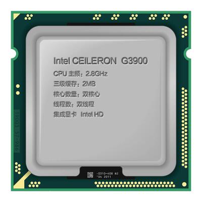 China LAPTOP CPU G3900 Dual-Core Scattered Chip Processor LGA1151 14 NM Desktop Desktop 2.8GHz 512KB 200MHz for sale