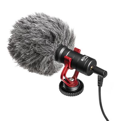 China mini helmet microphone BO YA BY-MM1 microphone mobile phone SLR camera microphone recording pointing microphone for sale