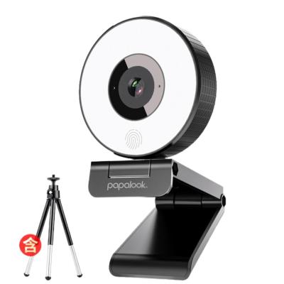 China > 25MP PAPALOOK PA552 HD 1080P USB Ring Light Webcam with Microphone for Laptop Beauty Camera for sale