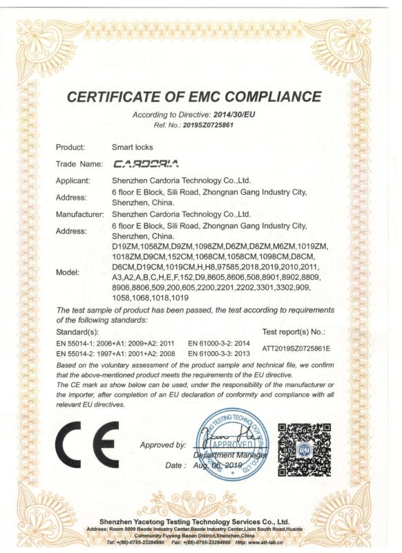 CE - Shenzhen Shengwang Intelligent Technology Co.,Ltd.