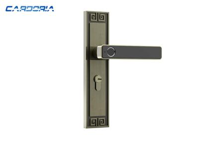 China Retro Style Fingerprint Smart Door Lock With Rechargeable Lithium Battery for sale