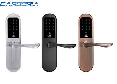 China Zinc Alloy Panel Narrow Stile Smart Lock , Single / Double Bolt Digital Smart Door Lock for sale