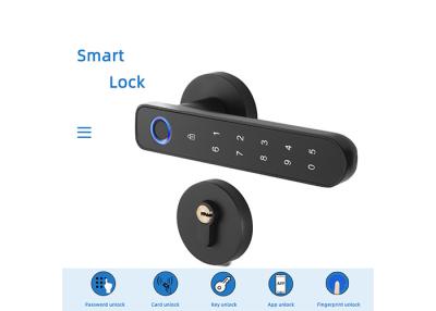 China Fingerprint House Door Lock with four ways unlock support bluetooth unlock,wok with google home and alexa for sale