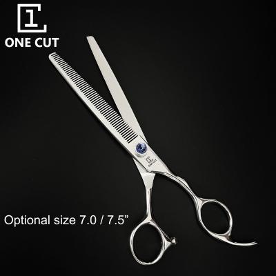 China 7 Inch High Quality Pet Groomer Scissors Dogs Dog Professional Pet Thinning Scissors for sale