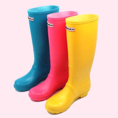 China Fashion Trend Women's Rain Boots Long Rubber Parent-child Waterproof High Top Boots for sale