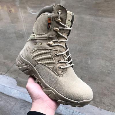 China High Top Anti-Slippery Tactical Boots Waterproof Outdoor Hiking Shoes Desert Boots for sale