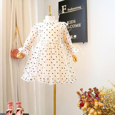 China Autumn Korean Girls Long Sleeve Princess Dress Girl Long Sleeve Washable Dresses for sale