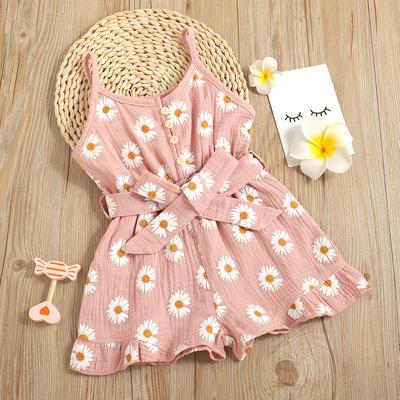 China New Style Autumn Girls Jumpsuit Pants Work Wear Breathable Big Pocket Casual Pants Dress Up Kids Baby Jumpsuits for sale