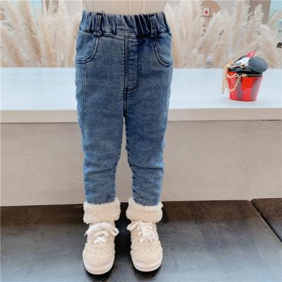 China Fashion Girls Jeans And Shorts Pants Viable Solid Color Icing Legging Kids Baby Jeans Pants for sale