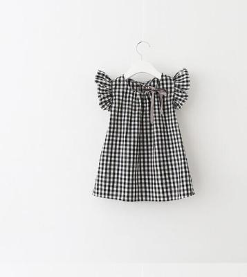 China 2020 Summer Viable Gingham Wholesale Icing Sleeve Girl Fly Raglan Plaid Shirts for sale