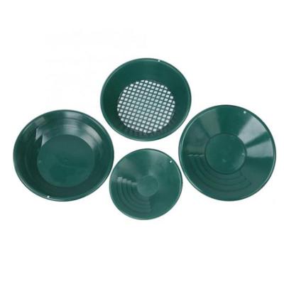 China 4Pcs/Set Portable Plastic Gold Sieve Panning Plate For Gold Mining Separation Equipment en venta