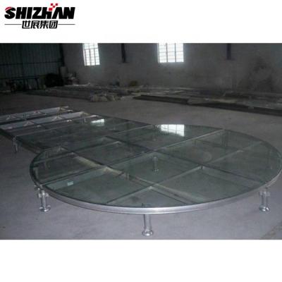 China Hot-selling professional glass exhibition round stage for wedding for sale